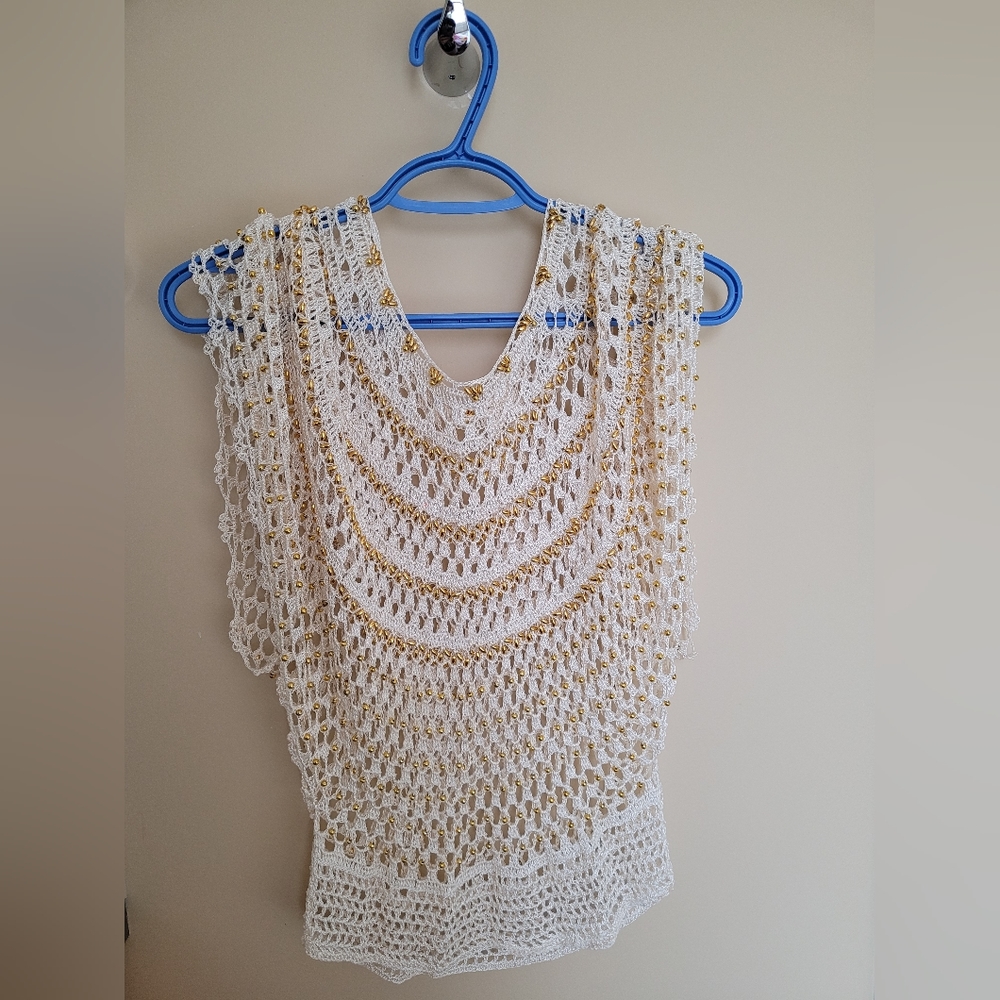 Crochet Beach Cover Up or Shrug Top